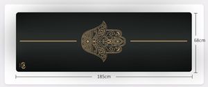गर्म बिक्री योग चटाई थोक काला सोना प्राकृतिक रबर + पु, एंटी-स्लिप शॉकप्रूफ, कस्टम कला लोगो आयाम, बी 2 बी थोक आदेश - Product Image 5