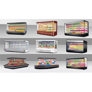 Congélateur d'affichage de réfrigérateur de laiterie de <span class=keywords><strong>fruits</strong></span> de légumes frais de vitrine de refroidisseur de Multideck ouvert commercial - Product Image 2