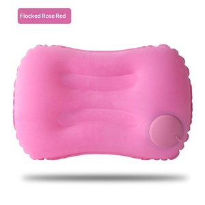 Almohada de Viaje Cuadrada Inflable con Revestimiento Flocado, Inflado Automático, Portátil y Ligera para Uso en Avión - Product Image 6