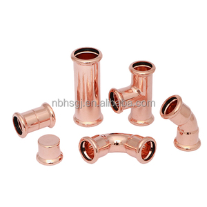 <strong>Copper</strong> Tee, Elbow, Coupling Press Fittings M Profile Plumbing Supplier - Product Image 1