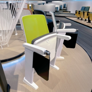 Cadeira de Auditório Moderna em Aço e Plástico com Design Ecológico para Mobiliário Escolar - Product Image 2