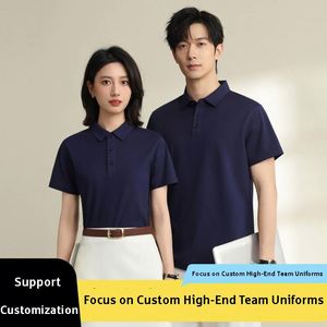 เสื้อโปโลพิมพ์ลายตามสั่ง ผ้าคอตตอน โพลีเอสเตอร์ สแปนเด็กซ์ สำหรับผู้ชาย น้ำหนัก 220 กรัม แห้งเร็ว เหมาะสำหรับทีม กลุ่ม พนักงาน ทำงาน ตีกอล์ฟ - Product Image 3