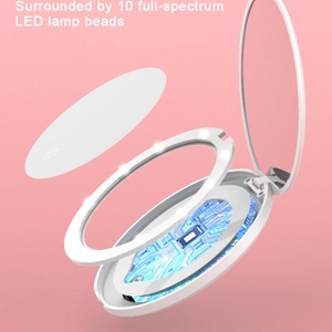 Gift <b>Mirror</b> Led <b>Compact</b> Magnifying 2X/10X <b>Mirror</b> Handheld 2 Sided Pocket <b>Mirror</b> Travel Makeup <b>Mirror</b> - Product Image 5