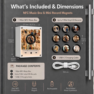Boîte à musique magnétique personnalisée pour réfrigérateur, veilleuse, induction NFC, chant, photo personnalisée, avec <span class=keywords><strong>chanson</strong></span> sur mesure - Product Image 5
