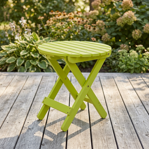 Green Finished Modern Bamboo Folding Chess <b>Table</b> Waterproof <b>Outdoor</b> Bedroom Entry Hospital Hotel Restaurant Dining Area - Product Image 1