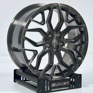 Jantes Bku forgées 5X120.65 pour Chevrolet Corvette C5 C6 C7 C8 19 20 21 22 pouces, jantes en alliage concave personnalisées, noir brillant - Product Image 1