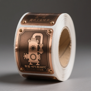 Pegatinas industriales resistentes a altas temperaturas personalizadas pegatinas impermeables pegatinas de etiquetas de impresión de logotipo personalizado - Product Image 1