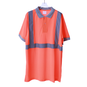 Khả năng hiển thị cao cổ điển an toàn đường ngắn tay áo polo Áo sơ mi nơi làm việc an toàn mặc - Product Image 2