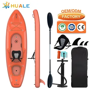 Brand New Single Or Double Person High Pressure All Drop Stitch Inflatable Kayak 2 Person Fishing Canoe Fishing Boat