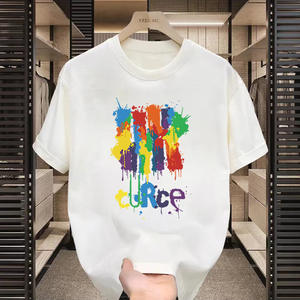 T-Shirt da Uomo con Stampa Grafica all'Ingrosso, Logo Personalizzato, in Cotone, Casual, Manica Corta, per Negozi di Marca e Vendite Promozionali - Product Image 1