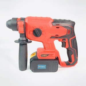 Mini marteau perforateur sans fil 20 mm au lithium, perceuse à percussion rechargeable légère, marteau rotatif de démolition rouge Z01 - Product Image 5