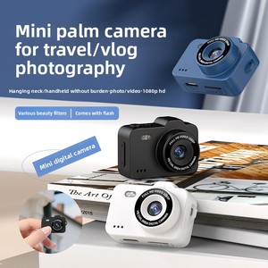 กล้องดิจิตอลขนาดเล็กแบบพกพา ความละเอียด Full HD 1080p พร้อมแฟลชและฟิลเตอร์เสริมความงาม สำหรับเด็ก ถ่ายวิดีโอบล็อกและภาพถ่าย - Product Image 1