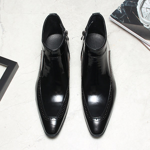 Chaussures Oxford pour hommes britanniques en cuir véritable imperméable, à bout fermé, faites à la main, pour mariage, formelles, décontractées, antidérapantes, avec boucles et sangles - Product Image 2