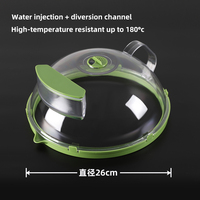 Gadgets et accessoires de cuisine, essentiels pour la maison, cadeaux pour une nouvelle maison, couvercle anti-éclaboussures transparent pour micro-ondes