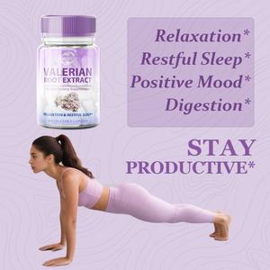 Cápsulas de Extracto de Raíz de Valeriana de Marca Privada OEM ODM 500 mg - Apoya el Estado de Ánimo y la Concentración Mental, Sensación de Calma y Relajación, Apoya un Sueño Reparador - Product Image 3