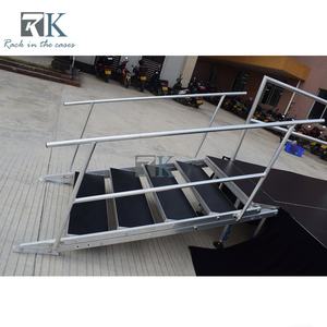 Adjustable Height Stage Quick Install Safety with Guardrails Stages - Product Image 4