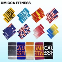 Verchoo Bandeaux anti-transpiration personnalisés en forme de croix avec logo Bandeau de poignet en coton et nylon pour femmes et hommes