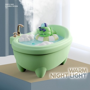 Nhựa cầm tay Pet Máy tính để bàn tạo độ ẩm hương liệu khuếch tán với Hydrating phun nước và humidistat - Product Image 2