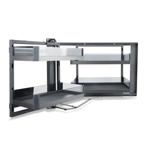Tiroir de cuisine moderne à glissière semi-sortante, petit panier de rangement multifonctionnel pour armoire, idéal pour épices, snacks et rangement d'angle, réglable pour salle à manger - Product Image 5