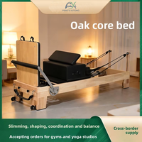Reformer de Pilates Cross Training Oak con Sistema de Doble Resorte para Entrenamientos Mixtos, Reformer de Pilates, Equipo de Yoga