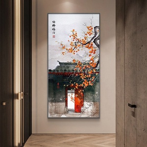 Foshan personalizado <span class=keywords><strong>naranjas</strong></span> chinas cristal porcelana sala <span class=keywords><strong>de</strong></span> estar pinturas decorativas - Product Image 2