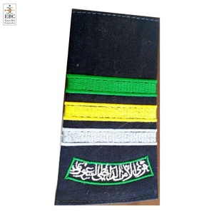 OEM Saudi Arabian Embroidered Uniform Security Epaulettes Customizable Khaki Camo <b>Fabrics</b> Patch Embroidery Handmade Export <b>Belt</b> - Product Image 2
