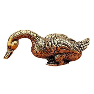Ensemble de figurines de canards en métal moderne - Ornement décoratif artisanal pour cadeau de mariage - Product Image 5