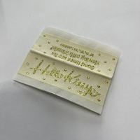 Personnalisé Original De Luxe Argent Mode Tissé Vêtements Cou Étiquette Pas Cher Prix Logo Entièrement Tissé Étiquettes pour Femme Jupe
