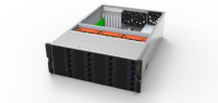 Boîtier de serveur 4U avec 24 baies HotSwap pour disques durs 3,5 pouces SATA ou SAS, backplane disponible, profondeur 650 mm