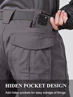 Pantalon de travail pour homme, durable, imperméable, léger, tactique, pour la randonnée en plein air, 65% polyester, 35% coton, poches cargo, lavable en machine