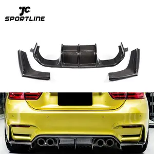 V Stil Carbon Fiber Hinten Diffusor für BMW F80 M3 4 Tür F82 M4 2 Tür 2014-2018