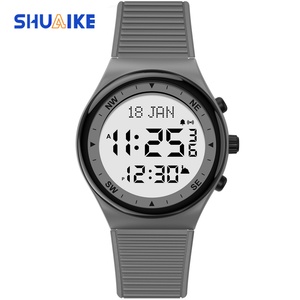 นาฬิกาสปอร์ตอิสลามพร้อมเสียงอะซาน สำหรับทุกเพศ พร้อมฟังก์ชั่นปลุก กันน้ำ มีเข็มทิศบอกทิศกิบลัต และเวลาละหมาด - Product Image 6