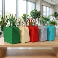 Panier de rangement en feutre non tissé écologique personnalisé, organisateur multifonctionnel pour placard et chambre