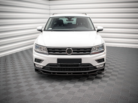 Lèvre avant de pare-chocs de voiture en ABS noir brillant, 1 pièce, style MAX pour VW Tiguan MK2 Standard 2015 2016 2017 2018 2019 2020