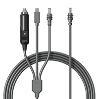 Cable de Alimentación VOITATOPStarlink Mini 3 en 1 Tipo-C (3m/5m/10m) con Conector Giratorio de 180° y Conductor de Cobre Puro para Cargador de Auto