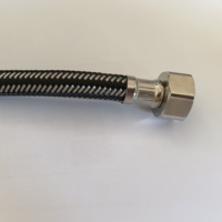 Robinet de lavabo de salle de bain en laiton moderne avec tuyau en métal tressé d'eau chaude froide accessoire de plomberie