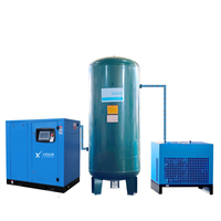 Vente directe usine Compresseur d'air à vis industriel VSD 75 kW, 10 CV, 7,5 kW, 22 kW, 30 CV, à économie d'énergie, 8 bars, faible bruit, 80-100 m³/min