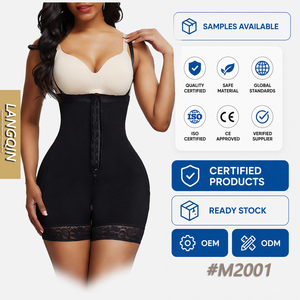 LangQin Plus Size Breathable Eco-Friendly Polyamide Corsets Side Zipper Shapewear For Weight Loss Colombian Wholesale Underwear