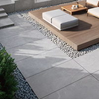 Carrelage céramique antidérapant pour extérieur, pleine épaisseur, 300x300mm & 300x600mm, 20/12/18mm, finition mate, résistant au feu, garantie 1 an
