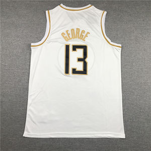 2025 nouveaux styles et maillots de basket-ball de haute qualité pour hommes brodés cousus noir bleu blanc #13 <span class=keywords><strong>Paul</strong></span> George Clippers - Product Image 4