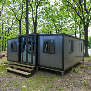 Sang Trọng 30ft Nhỏ Nhỏ Có Thể Gập Lại Di Động Container Nhà Đúc Sẵn Gấp Mở Rộng Xách Tay Kết Cấu Thép Nhà - Product Image 1