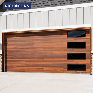 <span class=keywords><strong>Puerta</strong></span> de Garaje Seccional Automática de Acero y Espuma de Aluminio con Panel Sándwich Aislado Moderno, Resistente al Viento y con Vista Completa - Product Image 1