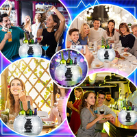 Vente en gros directement prix de gros Cool Silver Drink Mosaic Mirror Disco Ball Cup Drinkware seau à glace pour enterrement de vie de jeune fille