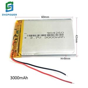 Recargable 3,7 v li po batería 104058 batería de polímero de litio de 3000mAh - Product Image 2