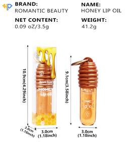 Huile à Lèvres Repulpante Mignonne et Scintillante au Miel, Hydratante et Nourrissante, Infusée de Vitamine C Naturelle et Biologique, OEM ODM, pour Tous - Product Image 6