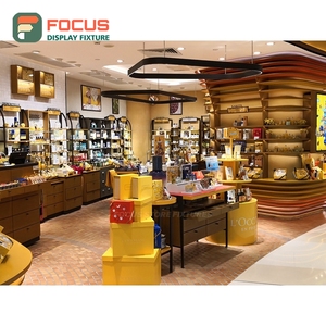Commercial Shop Interior Solid Wood Shop Furniture Layout Design Cosmetic Display Cabinet - Product Image 3