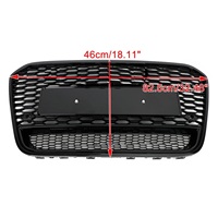 Usine De Voiture A6 S6 Pare-chocs Avant Grille RS6 Style Liook Avant Maille Nid D'abeille Noir Grille pour Audi A6 C7 S6 2012 2013 2014 2015