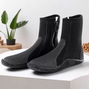 Chaussures de plongée Jerlon en <span class=keywords><strong>néoprène</strong></span> de 5 mm, bottes de plongée pour la plongée sous-marine et la plongée libre - Chaussures en <span class=keywords><strong>néoprène</strong></span> pour eau chaude et froide - Product Image 1