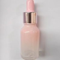 Bouchons de protection en verre pour flacons d'huiles essentielles, transparents et roses, pour compte-gouttes et pompes, en stock, 30 ml, prix usine