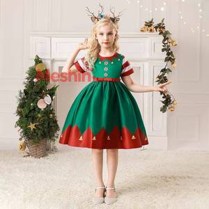 Vestidos Navideños para Niñas de Diferentes Tipos, Vestido Infantil Estampado con Dibujos Animados para Fiesta - Product Image 1
